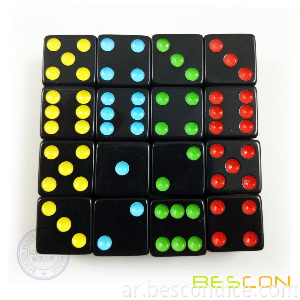 Dice Colorful Pips For Board Games